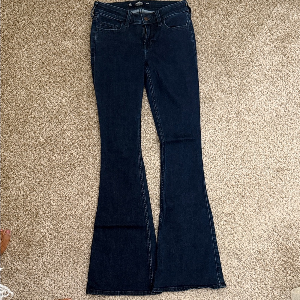 Hollister Dark Indigo Flare Jeans